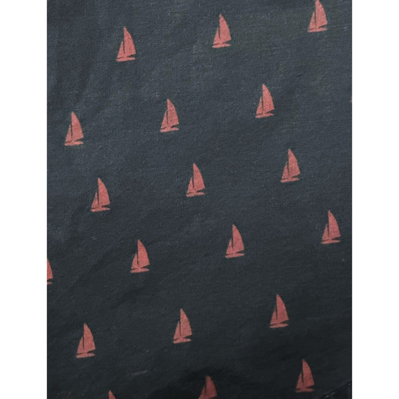 BANANA REPUBLIC Yacht Print Wash Shirt Button Up Soft Nautical Slim Fit Small - Picture 9 of 10